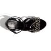 Burberry Platform Sandal in Black (white black) - Lyst