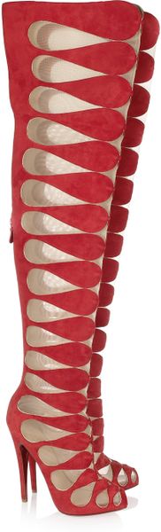 louboutin red boots
