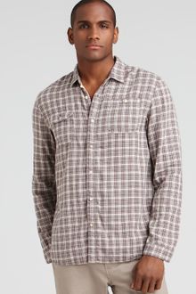 Converse Black Canvas Double Cloth Classic Fit Plaid Sport Shirt - Lyst