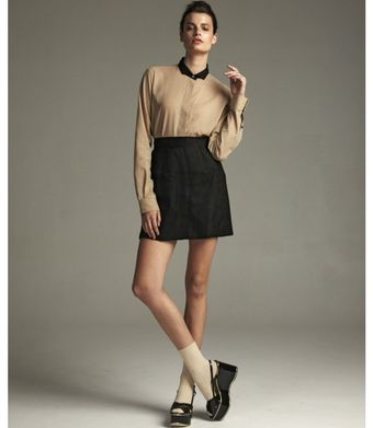 Dolce & Gabbana Black Silk Organza Skirt - Lyst