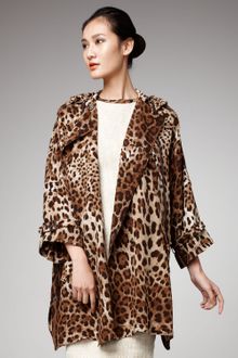 Dolce & Gabbana Hooded Leopard-print Jacket - Lyst