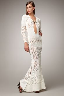 Emilio Pucci Crocheted Maxi Dress - Lyst