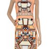 Holly Fulton Panama Printed Cotton Dress in Orange - Lyst