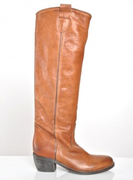 Lama Peach Randy Knee Length Boots  in Brown (tan) - Lyst