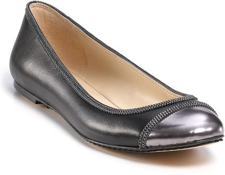 Michael Kors Kors Otley Flats in Gray (black gunmetal vachetta) - Lyst