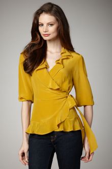 Nanette Lepore Hold Me Wrap Top - Lyst