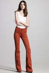 Rag & Bone Burnt Orange Flare Jeans