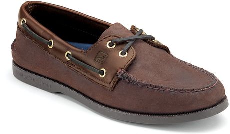 Sperry Top Sider A O 2 Eye Classic Boat Shoe In Brown For sperry top sider a o 2 eye classic boat shoe in brown for