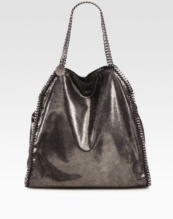 Stella McCartney Falabella Metallic Shoulder Bag - Lyst