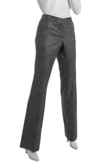 Cynthia Steffe Black and White Stretch Wool Blend Aja Bootcut Pants - Lyst