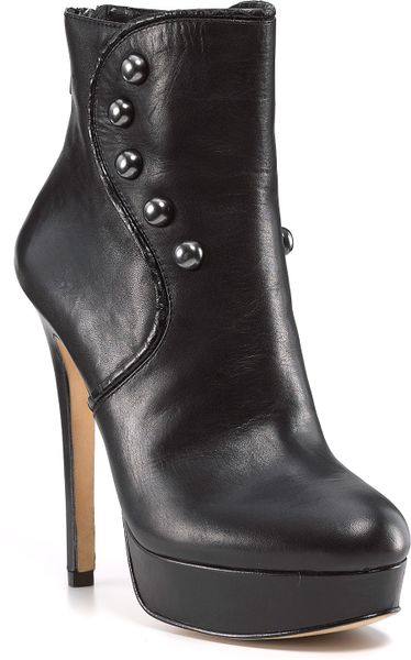 House Of Harlow Neena Platform Booties in Black (black leather) - Lyst