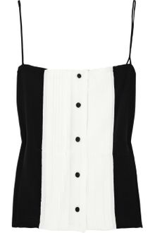 Winter Kate Bea Tuxedo-style Silk-crepe Camisole - Lyst