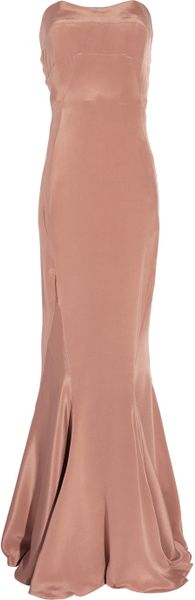 Winter Kate Glamour Strapless Silk Dress in Pink - Lyst
