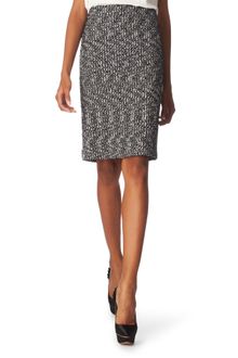 Alexander McQueen Bouclé Tweed Pencil Skirt - Lyst