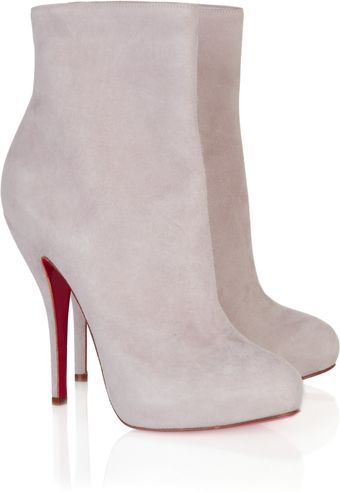 Christian Louboutin Feticha 120 Suede Ankle Boots - Lyst