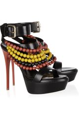Burberry Prorsum Verulam Beaded Leather Sandals
