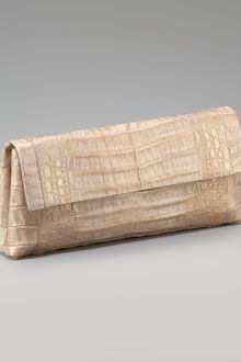 Nancy Gonzalez Crocodile Fold-over Clutch - Lyst