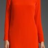Tibi Silk Shift Dress in Red - Lyst