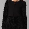 Elizabeth And James Tilda Shearling Combo Coat in Black - Lyst