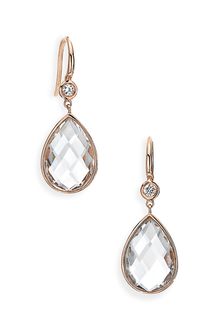 Ivanka Trump Mixed Cut Diamond & Rock Crystal Drop Earrings - Lyst