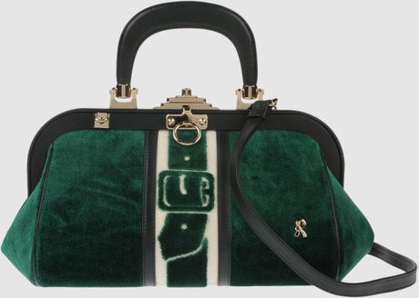 Roberta Di Camerino Large Fabric Bags in Green (emerald) - Lyst
