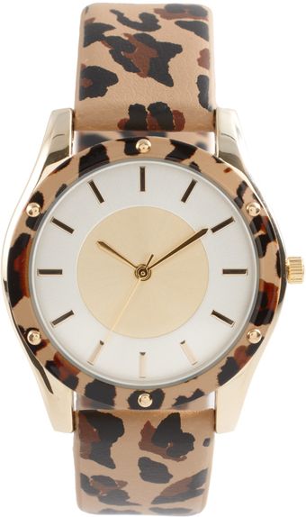 ASOS Collection Asos Animal Print Watch with Matching Bezel Detail - Lyst