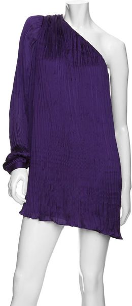 Exclusive For Intermix Preorder Exclusive One Shoulder Pleated Dress - Lyst