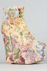 Jeffrey Campbell The Damsel Shoe in Natural Floral