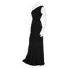 Robert Rodriguez Pleated Bodice One Shoulder Long Dress in Black - Lyst
