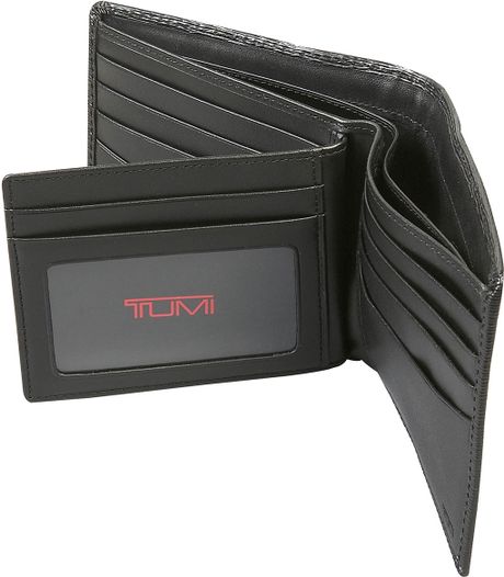 Tumi Monaco Global Center Flip Id Passcase Leather Wallet in Black for Men | Lyst