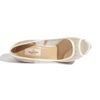 Valentino Bridal Lace Open Toe Pump in White (ivory) - Lyst