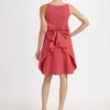 Valentino Cotton Bow Dress in Red (raspberry) - Lyst