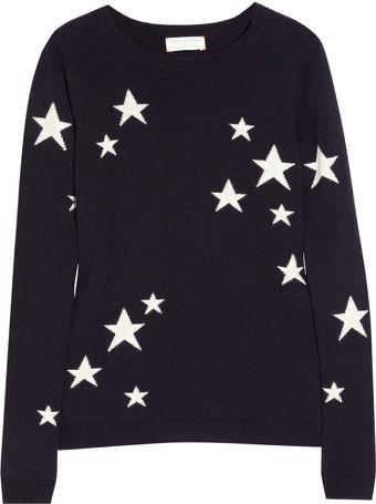 Chinti And Parker Star Intarsia Cashmere Sweater - Lyst