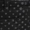 Current/elliott The Stiletto Polkadot Lowrise Jeans in Black - Lyst