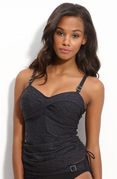 Fantasie Montreal Underwire Tankini Top in Black - Lyst