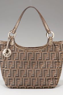Fendi Zucca Canvas Shoulder Bag - Lyst