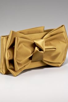 Valentino Satin Double-bow Clutch - Lyst