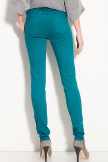 Blue Essence Colored Denim Skinny Jeans - Lyst