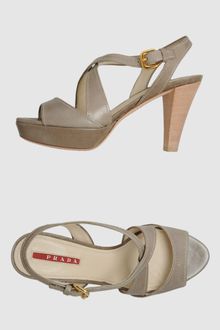 Prada Platform Sandals - Lyst