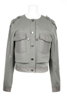 Alexander Wang Cotton and Leather Jacket with Double Layer Construction - Lyst