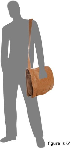 lambskin messenger bag