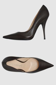 Casadei Closed Toe Slip Ons - Lyst