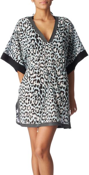 Diane Von Furstenberg Sporty Kleio Printed Cotton Kaftan in Blue - Lyst