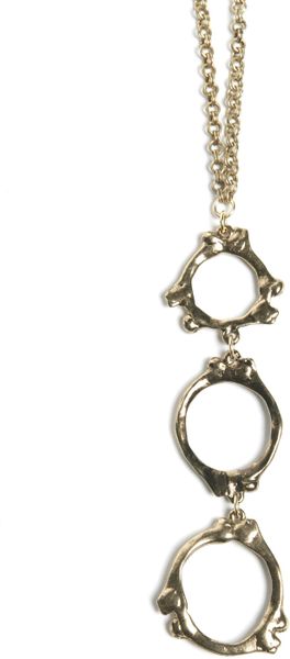 Low Luv X Erin Wasson Drop Necklace  Yellow Gold in Yellow - Lyst