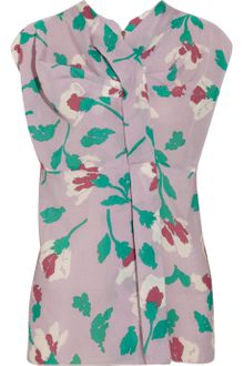 Marni Printed Silk Top - Lyst