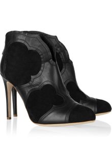 Rupert Sanderson Leather and Suede Ankle Boots - Lyst