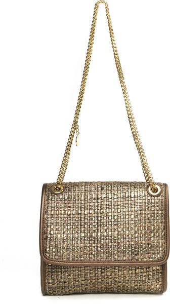 Stella Mccartney Small Shoulder Bag  Gold in Gold - Lyst