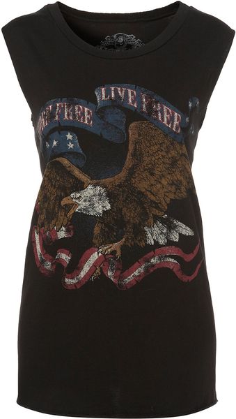 Topshop Eagle Tee By Rock Rebel - Lyst