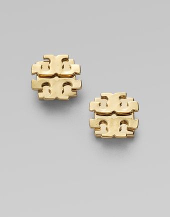 Tory Burch Logo Earrings - Lyst