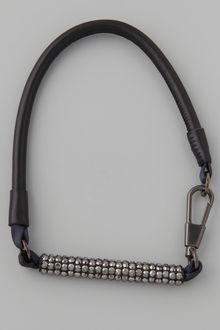 3.1 Phillip Lim Rhinestone Covered Bar Necklace - Lyst
